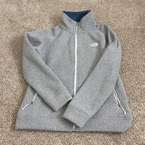 The North Face Heather Gray Zip-Up Jacket
